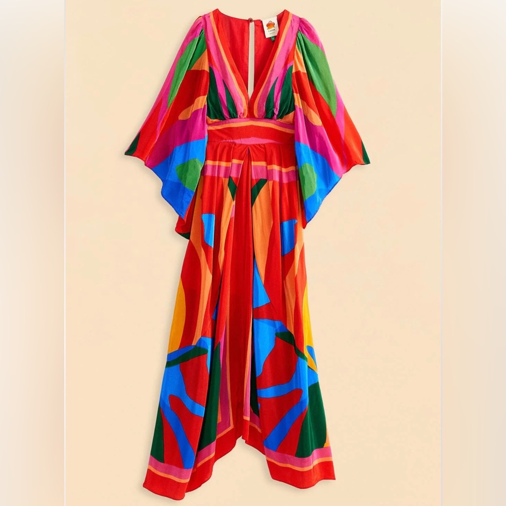 FARM Rio Multicolor Midi Dress - Picture 9 of 9